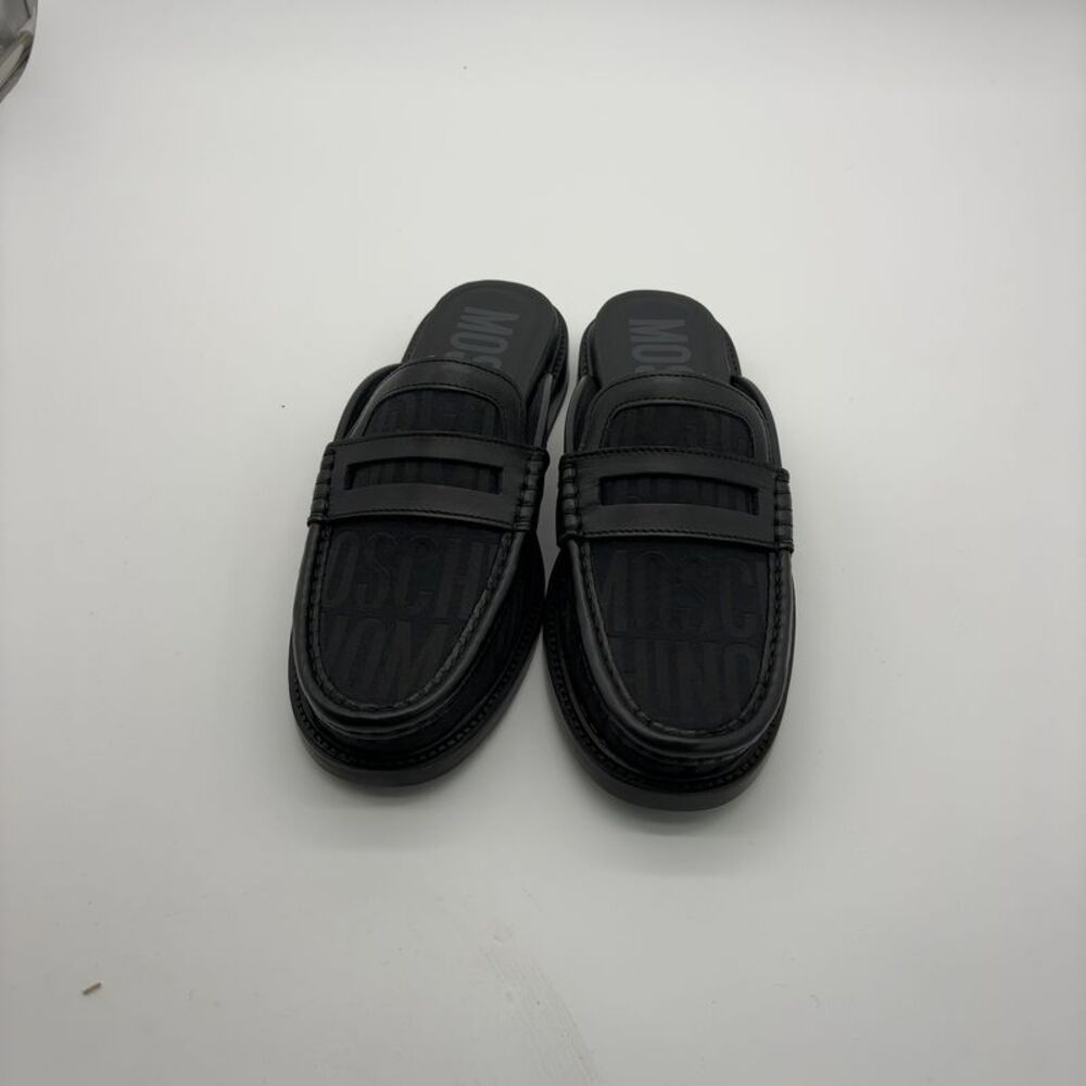 Moschino Jacquard Loafer Mules